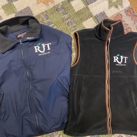 RJT logo embroidered on jackets